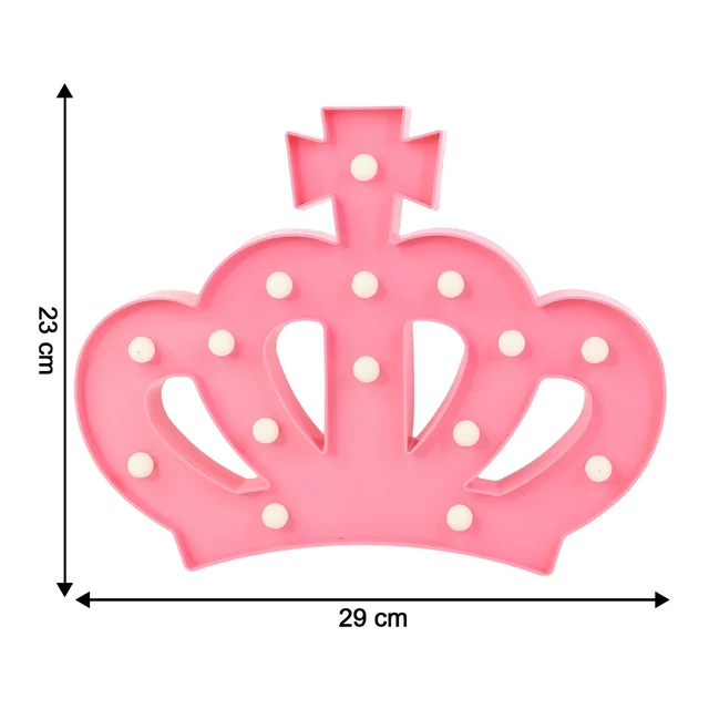 Crown LED Night Light – Battery Operated Decorative Lamp