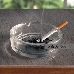 Crystal Glass Ashtray – Elegant Round Cigar & Cigarette Decor | Styleva