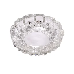 Crystal Glass Ashtray – Round Cigar & Cigarette | Styleva