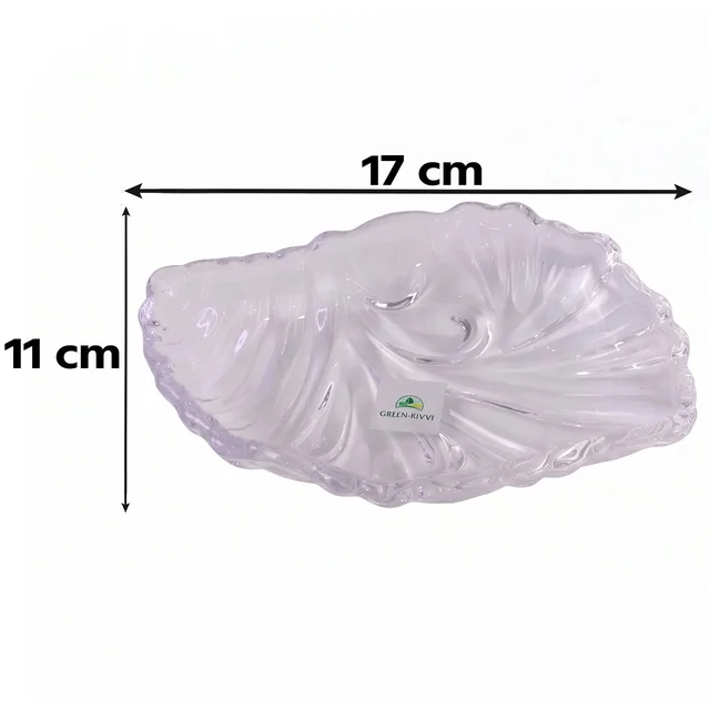Crystal Glass Turtle with Plate Tray Set for Vastu and Home Decor (2 Pc Set)