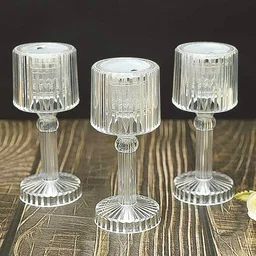 Crystal LED Desk Lamp – Portable Acrylic Glow | Deskrova
