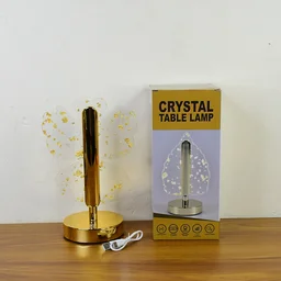 Crystal LED Table Lamp – Luxury Golden Butterfly Accent