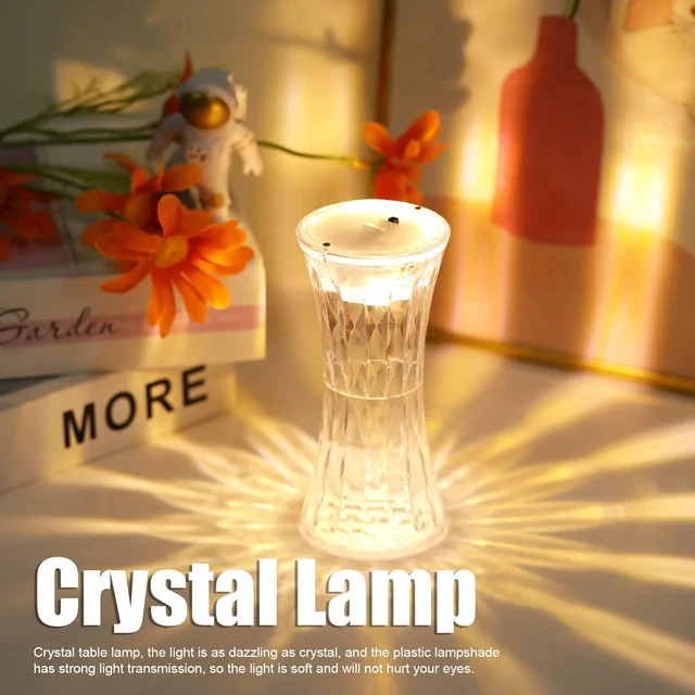 Crystal Night Light – Soft Glow Table Lamp for Bedroom | Indo Glow