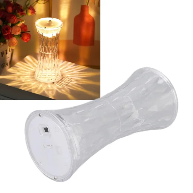Crystal Night Light – Soft Glow Table Lamp for Bedroom | Indo Glow