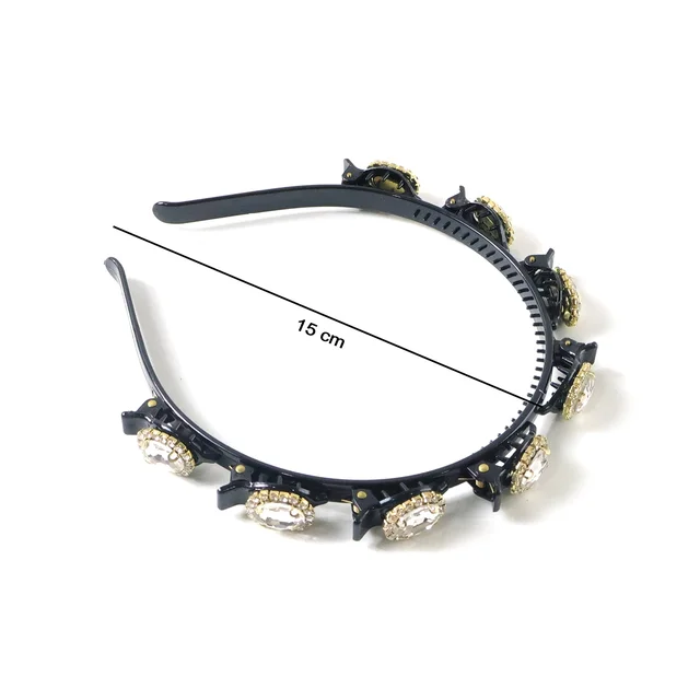 Crystal Studded Hairband – Elegant Accessory for Women & Girls