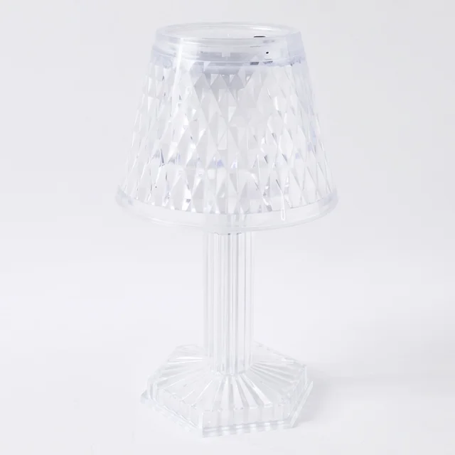 Crystal Table Lamp – Cup Shape LED Bedside Light | Styleva