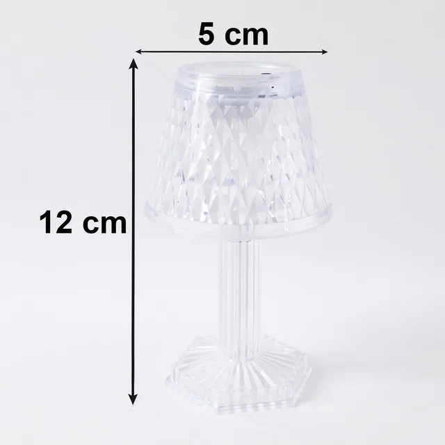 Crystal Table Lamp – Cup Shape LED Bedside Light | Styleva