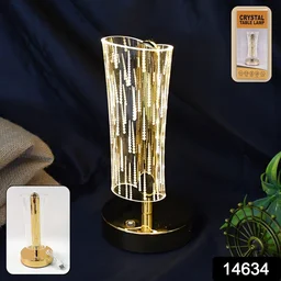 Crystal Table Lamp – Elegant USB Rechargeable LED Glow