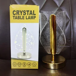 Crystal Table Lamp – Luxury LED with USB Charging
