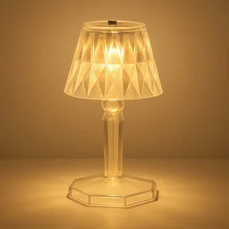 Crystal Table Lamp – Transparent Mini LED Reflection Light | Styleva
