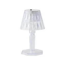 Crystal Table Lamp – Transparent Mini LED Reflection Light | Styleva