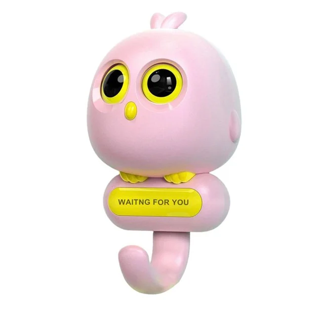 Cute Bird Wall Hook – Self-Adhesive, Blinking Eyes | Indo Glow