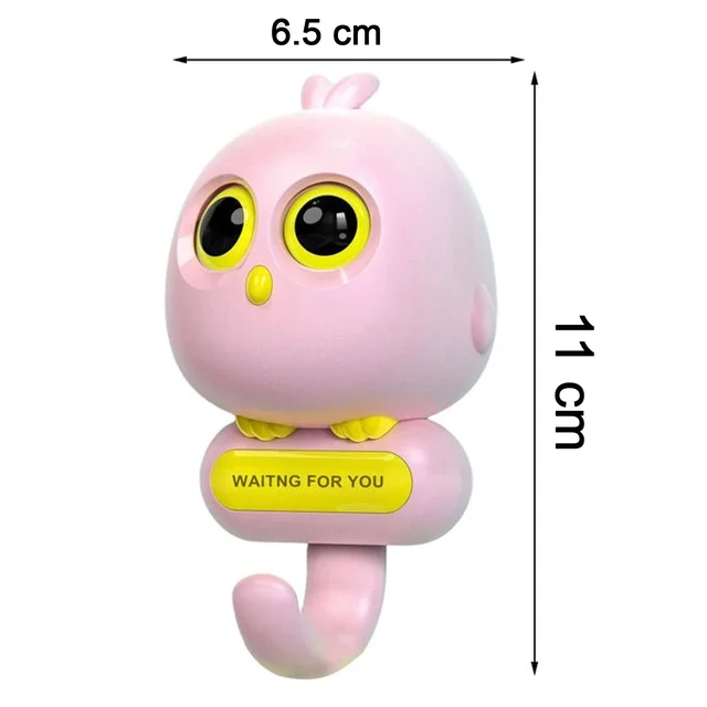 Cute Bird Wall Hook – Self-Adhesive, Blinking Eyes | Indo Glow