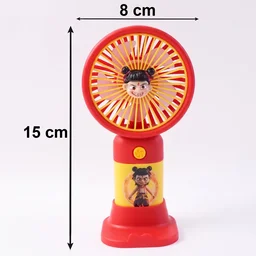 Cute Cartoon Character Mini Fan – Portable & Rechargeable for Kids