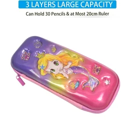 Cute Cartoon Pencil Case – Durable Hard Shell with Zipper