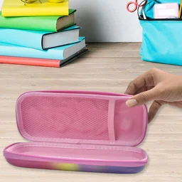Cute Cartoon Pencil Case – Durable Hard Shell with Zipper