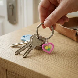 Cute Heart & Flower Bag Charm Set – Versatile & Stylish