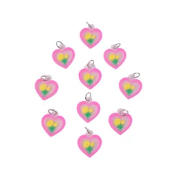 Cute Heart & Flower Bag Charm Set – Versatile & Stylish