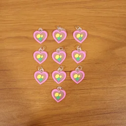 Cute Heart & Flower Bag Charm Set – Versatile & Stylish