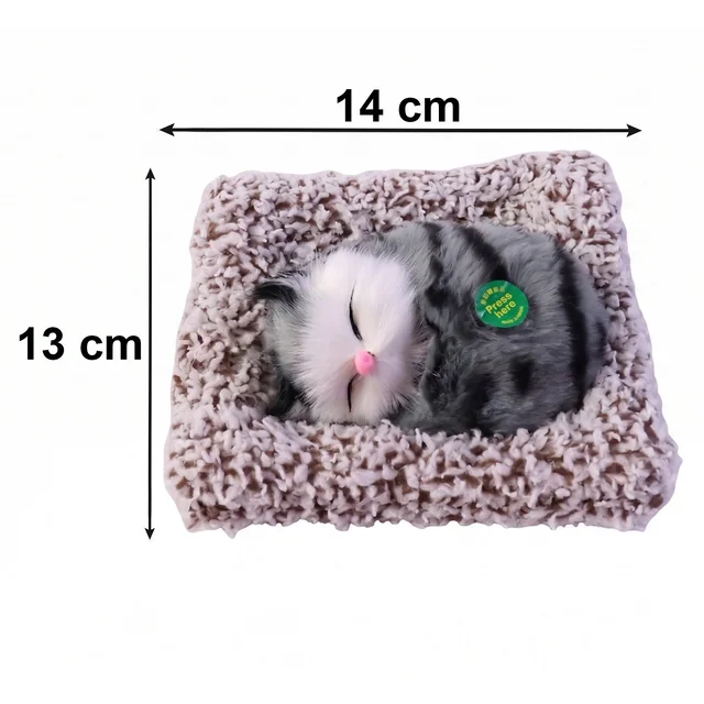 Cute Plush Cat Showpiece – Perfect for Car & Home Decor
