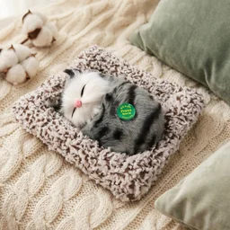 Cute Plush Cat Showpiece – Perfect for Car & Home Decor