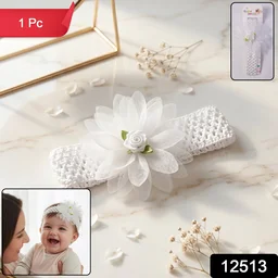 Cute Soft Elastic Floral Baby Headband – Comfortable & Stylish