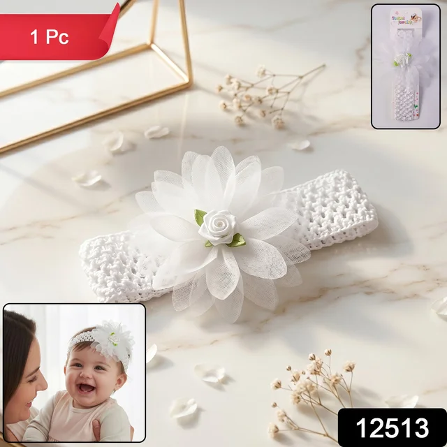 Cute Soft Elastic Floral Baby Headband – Comfortable & Stylish