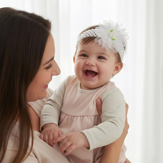 Cute Soft Elastic Floral Baby Headband – Comfortable & Stylish