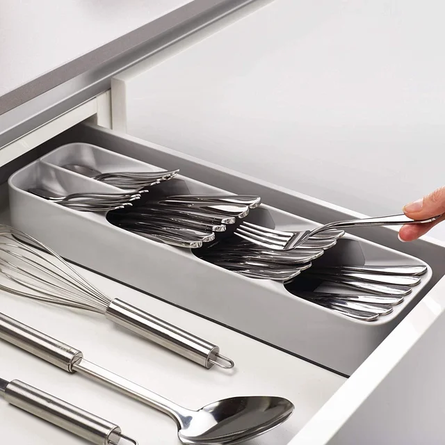 Cutlery Tray – Compact Kitchen Drawer Organizer | Lunchie Bunchie