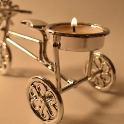 Cycle Tealight Holder – Festive Decorative Candle Stand for Diwali