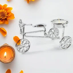 Cycle Tealight Holder – Festive Decorative Candle Stand for Diwali