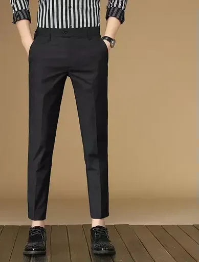 Cavalry Polyster viscose Blend Formal Trousers For Man |formal pants black|black pant | trousers for men | official pant Mo - 28