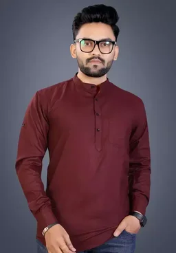 Men Traditional Wear Cotton Kurta MO - XL