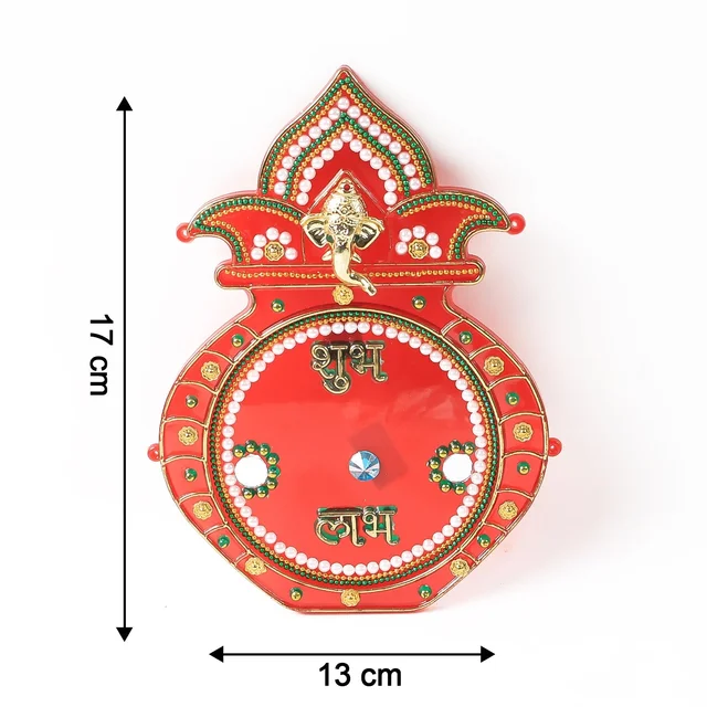 Decorative Kalash Wall Hanging – Traditional Shubh Labh Festival Decor