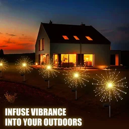 Decorative Solar Firework LED Garden Lights – Waterproof Outdoor Sparkler