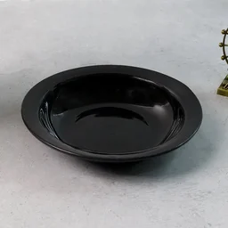 Deep Black Curry & Soup Serving Bowl – Durable & Elegant