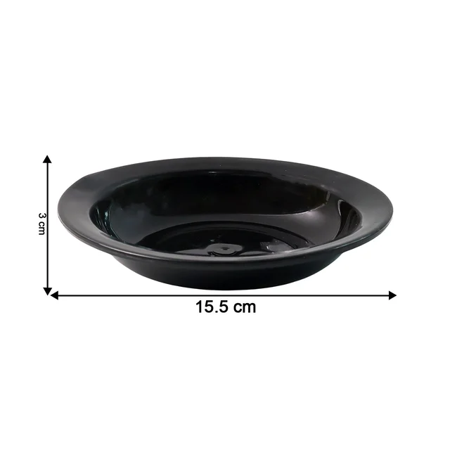Deep Black Curry & Soup Serving Bowl – Durable & Elegant