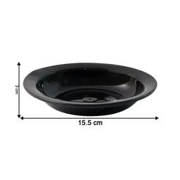 Deep Black Curry & Soup Serving Bowl – Durable & Elegant