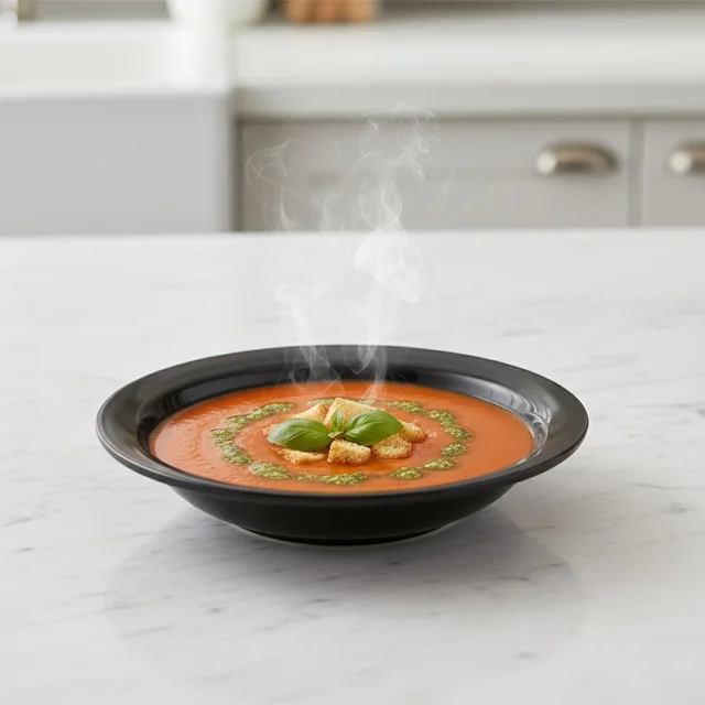 Deep Black Curry & Soup Serving Bowl – Durable & Elegant
