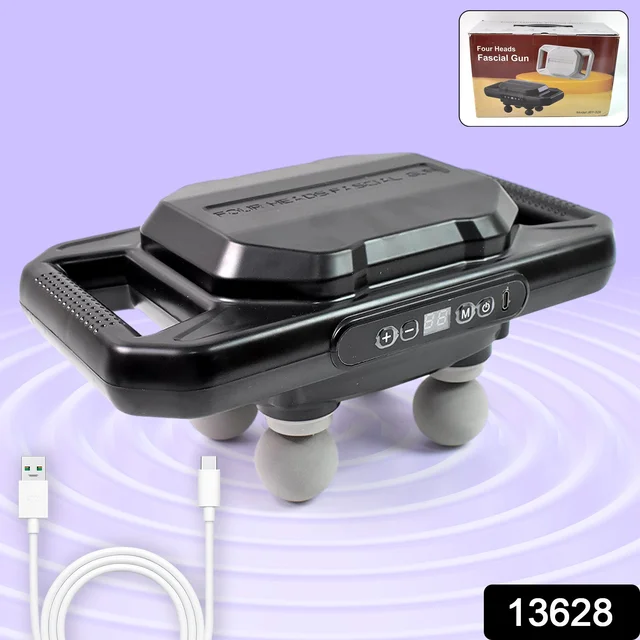 Deep Tissue Massage Gun – 4-Head Portable | Velvet Wellness