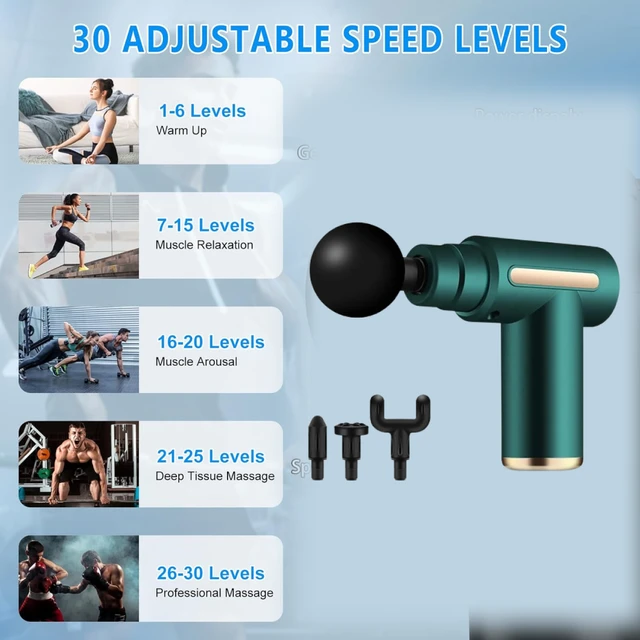 Deep Tissue Massager – Cordless for Muscle Pain Relief | VelvaBloom