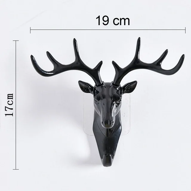 Deer Head Wall Hook – Self-Adhesive & Decorative | Styleva