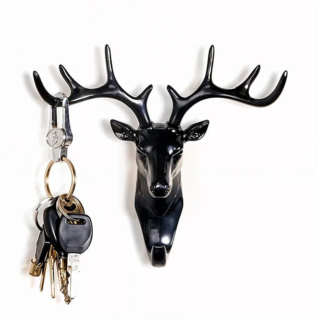 Deer Head Wall Hook – Self-Adhesive & Decorative | Styleva
