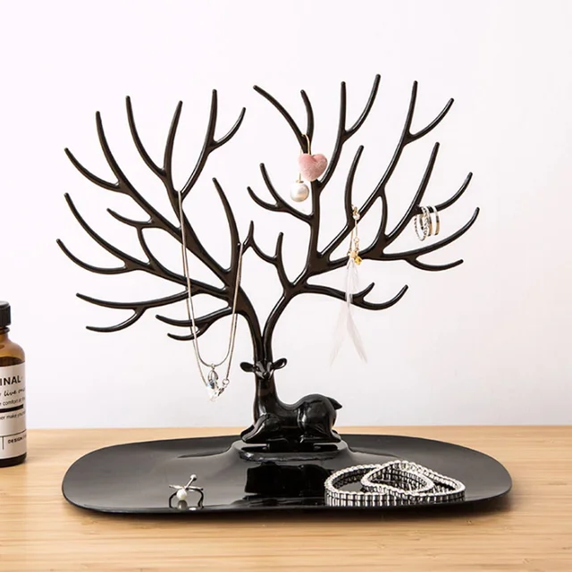 Deer Shaped Jewellery Holder – Elegant Antler Tree Organizer