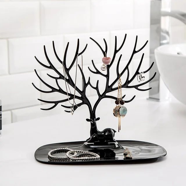 Deer Shaped Jewellery Holder – Elegant Antler Tree Organizer