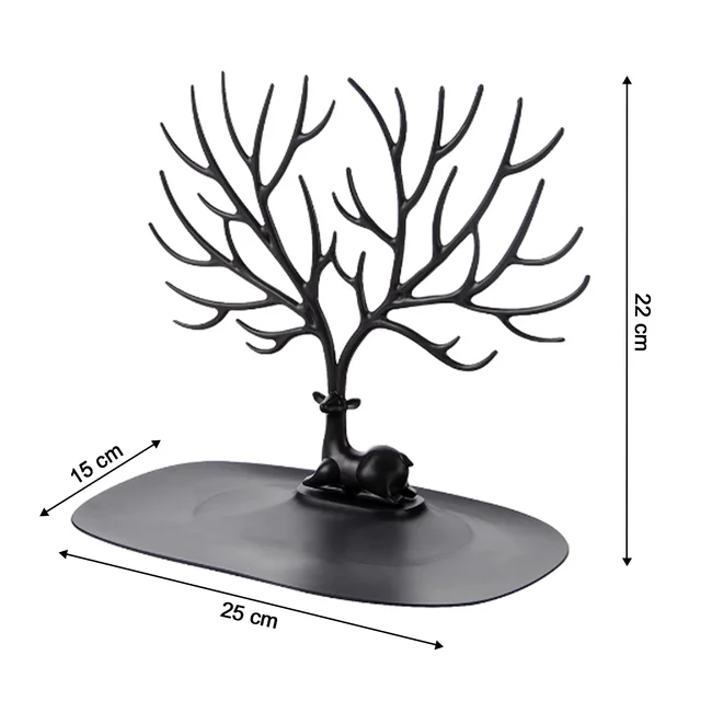 Deer Shaped Jewellery Holder – Elegant Antler Tree Organizer