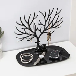 Deer Shaped Jewellery Holder – Elegant Antler Tree Organizer