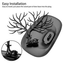 Deer Shaped Jewellery Holder – Elegant Antler Tree Organizer