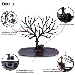 Deer Shaped Jewellery Holder – Elegant Antler Tree Organizer