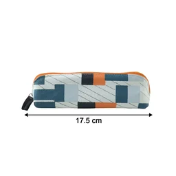 Designer Fabric Zipper Pencil Pouch – Compact & Stylish Organizer